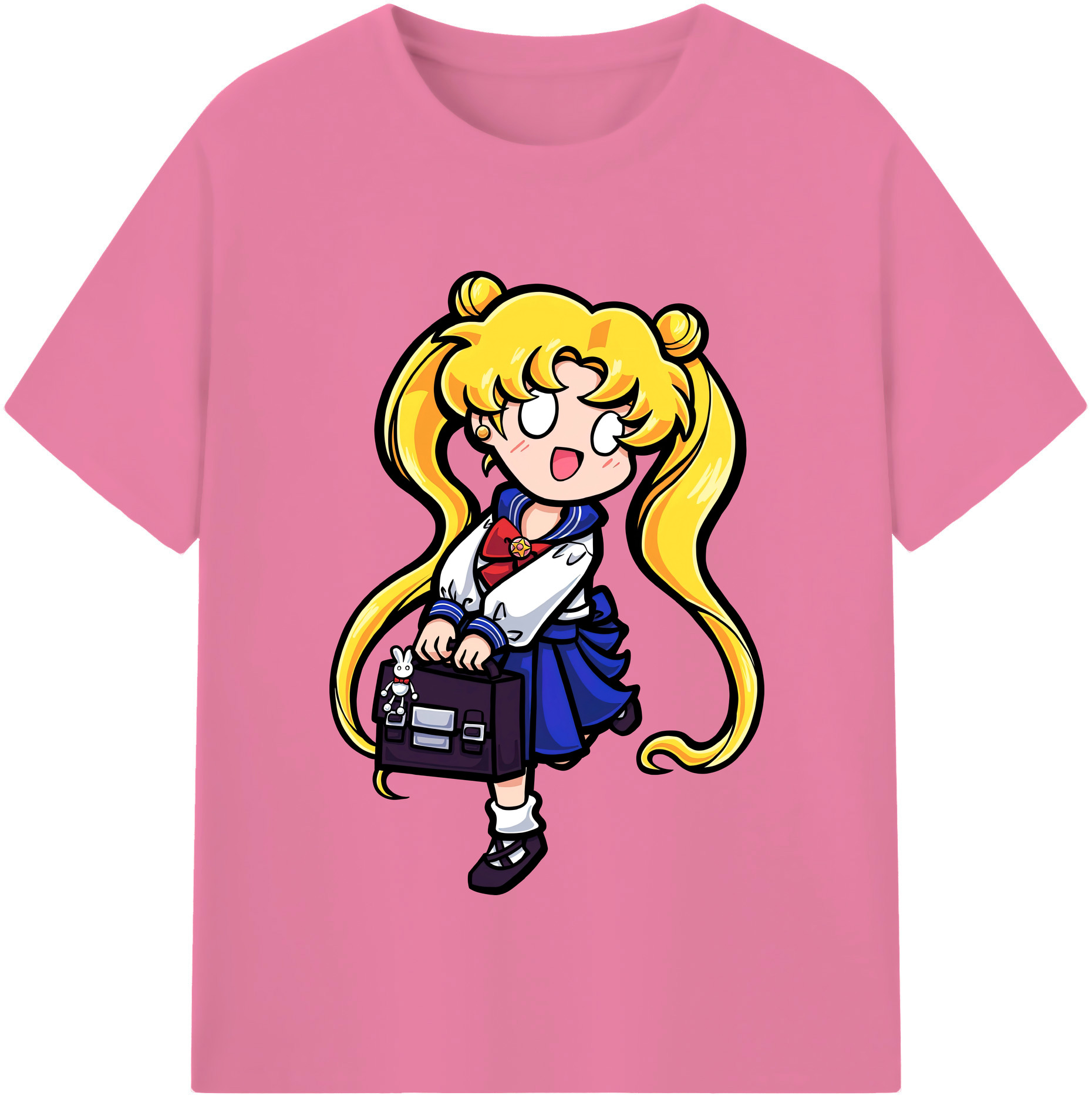 （画像用） 美少女戦士セーラームーン 愛野 美奈子 あいの みなこ Sailor Moon Aino Minako 綿100％半袖Tシャツ（フロントプリント）